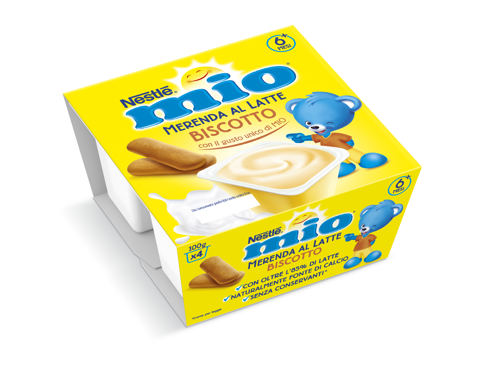 Nestlé MIO MERENDA® Biscuit Milk Snack 4 x 100g