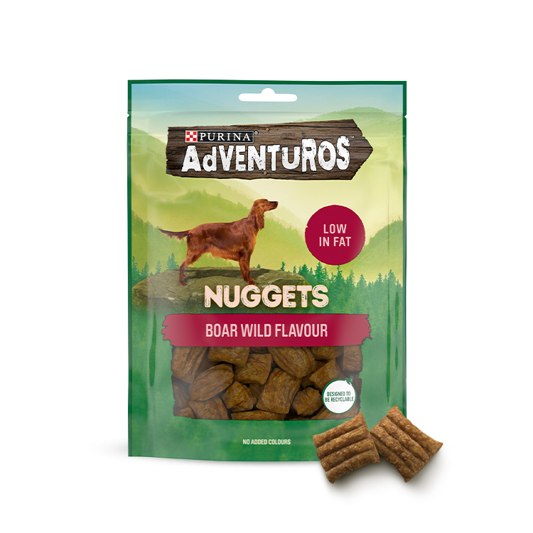 Adventuros Adult Dog Boar Nugget Treats 90g